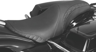 Mustang 06-17 Harley Dyna Standard Touring Solo Seat - Black
