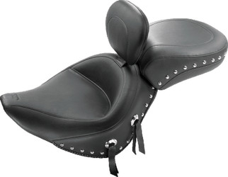 Mustang 98-16 Yamaha V-Star 650 Custom Wide Touring 2PC Seat - Black
