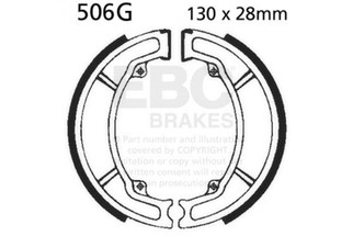 EBC 80-81 Yamaha DT 125 Front Left Sintered HH/R Brake Pads