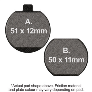 EBC 80-82 Kawasaki KZ 440 A Front Left/Right FA-SFA-X Brake Pads