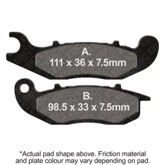 EBC 13-21 Honda CRF 250 L Front Left R Series Sintered Brake Pads
