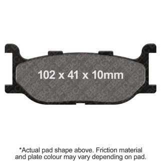 EBC 15-20 Yamaha SR 400 Front Left/Right Semi-Sintered Vee Brake Pads