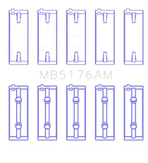 King Engine Bearings Mitsubishi 4G93 SOHC (Size 0.25) Main Bearing Set