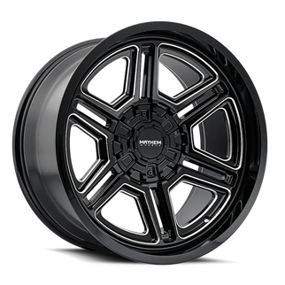 Mayhem 8117 Hermosa 20x10 / 8x170 BP / -25mm Offset / 125.2mm Hub Black/Milled Wheel