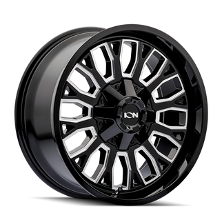 ION Type 152 20x9 / 8x180 BP / 0mm Offset / 124.1mm Hub Black/Milled Wheel