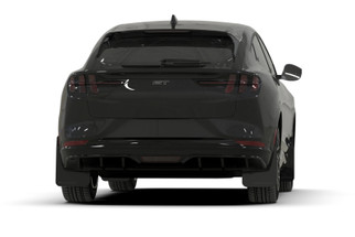 Rally Armor 21-26 Ford Mustang Mach-E/GT/Rally Black UR Mud Flap w/Metallic Black Logo