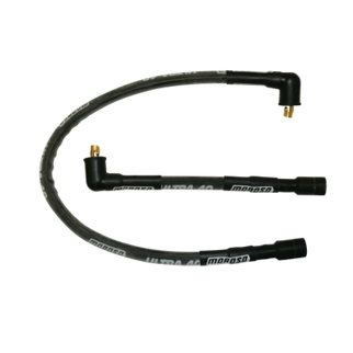 Moroso 85-96 Harley-Davidson FLT/FLHT/FLHR/FLTR/FLHS Sleeved Ultra 40 Wire Set - Black