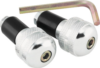 BikeMaster Anti Vibration Bar Ends - Silver