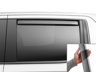 WeatherTech 19-23 GMC/Chevrolet Sierra / Silverado 1500 CC Rear Side Window Deflectors - Dark Tint