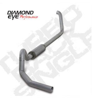 Diamond Eye KIT 4in Turbo Back SGL AL: 00-03 FORD 7.3L F240/F350 CandC