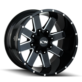 ION Type 141 17x9 / 6x135 BP / -12mm Offset / 106mm Hub Gloss Black Milled Wheel