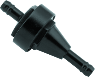 BikeMaster 1/4in Inline Fuel Filter - Black