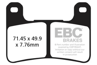 EBC 19-23 Kawasaki KLZ 1000 Versys SE LT+ w/ABS Front Left/Right Sintered HH Brake Pads