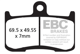 EBC 2017 Kawasaki Z 900 ZR 900 Front Left/Right Sintered HH Brake Pads