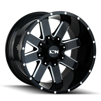ION Type 141 20x9 / 6x135 BP / -3mm Offset / 106mm Hub Gloss Black Milled Wheel