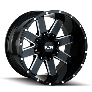 ION Type 141 20x9 / 6x135 BP / -3mm Offset / 106mm Hub Gloss Black Milled Wheel