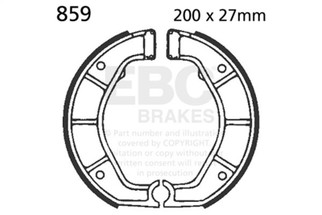 EBC 87-95 BMW R 80 GS Rear Left FA-SFA-TT-X Brake Pads