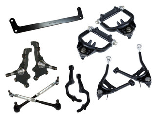 Ridetech 64-66 Ford Mustang Complete Air Suspension System w/ Pin Spindles