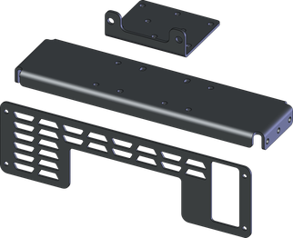 KFI 05-09 Polaris Ranger Wide Kit Winch Mount