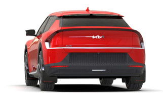 Rally Armor 22-24 Kia EV6 Black UR Mud Flap White Logo