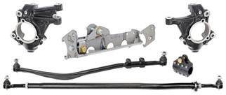 RockJock JL/JT Currectlync High Steer kit for Ram Assist. w/ Knuckles Drag link, Tie Rod, Hardware