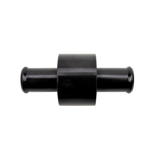 Wehrli 3/4in Hose Barb Straight w/ 1/2in NPT Port Billet Aluminum Adapter Fitting - Black Anodized