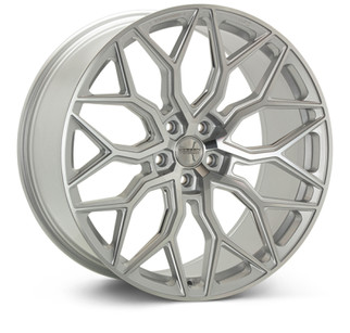 Vossen HF-2 24X10 / 5X120 / ET32 / Deep Face / 72.56 - Silver Polished Wheel