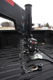 Gen-Y Spartan Torsion-Flex 5in Offset 4in RD Tube Gooseneck 2-5/16in Coupler Standard Height