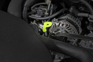 PERRIN 15-26 Subaru WRX & 13-26 BRZ/FR-S/86/GR86 Dipstick Handle P Style - Neon Yellow