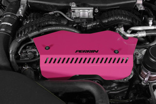 PERRIN 22-26 Subaru WRX Pulley Cover - Hyper Pink (TALL - For Use w/o PERRIN AOS)