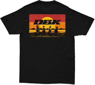 Sunday Stripe Tee Black Xl