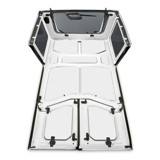 DEI 18-23 Jeep Wrangler JL 4-Door Boom Mat Complete Headliner Kit - 13 Piece - White