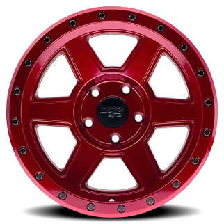 Dirty Life 9315 Compound 17x9 / 6x139.7 BP / -12mm Offset / 106mm Hub Crimson Candy Red Wheel