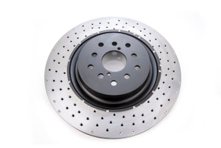DBA 04-17 Subaru WRX STi Front Cross Drilled/Dimpled 4000 XD Series Rotor