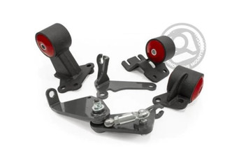 Innovative 90-93 Integra B-Series Black Steel Mounts 85A Bushings (Auto to Manual Hydro Actuator)