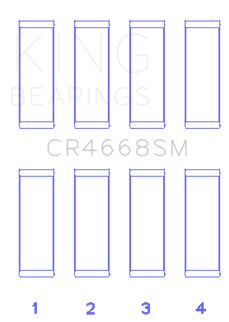 King Chrysler/Mitsubishi/Hyundai/Kia World Engine Connecting Rod Bearing Set - Size STD