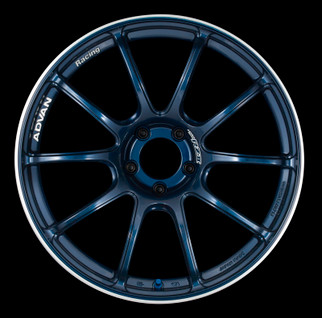 Advan RZII 17x9.0 +35 5x114.3 Racing Indigo Blue Wheel