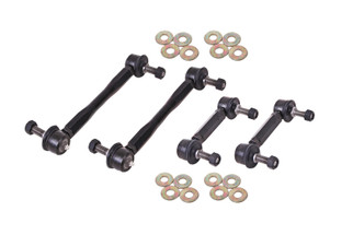 BMR 15-17 S550 Mustang Front and Rear Sway Bar End Link Kit - Black