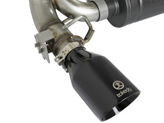 aFe Takeda 3in 304 SS Axle-Back Exhaust System w/ Black Tip 16-18 Ford Focus RS 2.3L (t)