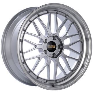 BBS LM 19x8.5 5x120 ET32 Diamond Silver Center Diamond Cut Lip Wheel -82mm PFS/Clip Required