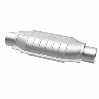 MagnaFlow Univ Cat Conv 2.25in Inlet/Outlet Ctr/Ctr Oval 12in Body L x 6.5in W x 16in Overall L