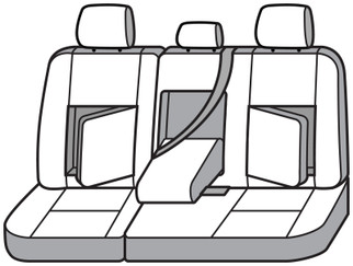 Covercraft 19-24 Chevrolet Silverado Endura PrecisionFit Custom Second Row Seat Covers - Tan/Tan