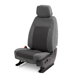 Covercraft 22-24 Chevrolet Silverado Endura PrecisionFit Front Row Seat Covers - Silver/Charcoal