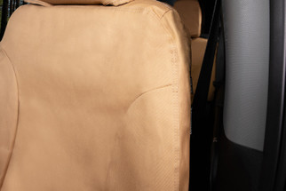 Covercraft 1994-02 Dodge Ram Polycotton SeatSaver Custom Front Row Seat Covers - Tan