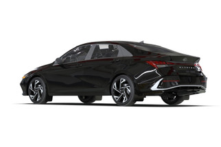 Rally Armor 24-26 Hyundai Elantra Black Mud Flap White Logo