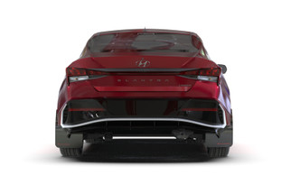 Rally Armor 24-26 Hyundai Elantra Black Mud Flap White Logo