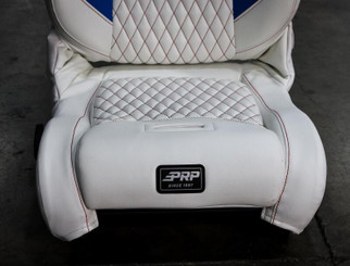 PRP EnduroDaily Reclining Suspension Seat - Black/Green Vinyl - Passenger