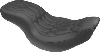 Mustang 14-21 Indian Chieftain,Chief,Roadmaster,Vt Wide Tripper 1PC Seat w/Diamond Stitch - Black
