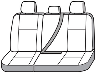 Covercraft 19-24 Ford F-250 Carhartt SeatSaver Custom Second Row Seat Covers - Gravel