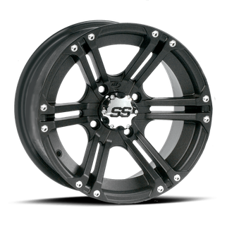 ITP SS 212 14x8 / 4x110 BP / 3+5 Offset Black Wheel